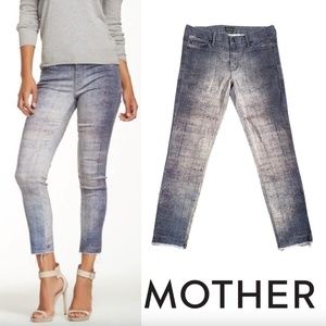 MOTHER Denim Jeans The Looker Ankle Fray in Relax Awhile (Kilim Rug Print) 28